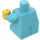 LEGO Medium azuurblauw Minifigure Baby Lichaam met Geel Handen (25128)