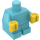 LEGO Mittleres Azure Minifigure Baby Körper mit Gelb Hände (25128)