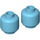 LEGO Mittleres Azure Minifigure Kopf (Einbau-Vollbolzen) (3274 / 3626)