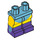 LEGO Mittleres Azure Minifigure Hüften mit Gelb Beine, Dark Purple Boots mit Medium Azure Bolts Dekoration (3815 / 25500)