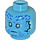 LEGO Medium Azure Mythrol Head (Recessed Solid Stud) (3626 / 100535)
