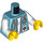LEGO Azure moyen Ocean Explorer - Minifig Torse (973 / 76382)