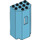 LEGO Medium azuurblauw Paneel 3 x 4 x 6 Turret Muur met Venster (30246)