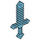 LEGO Medium Azure Pixelated Minecraft Sword (18787)