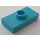 LEGO Medium Azure Plate 1 x 2 with 1 Stud (with Groove and Bottom Stud Holder) (15573 / 78823)