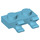 LEGO Azure moyen assiette 1 x 2 avec Horizontal Clips (Ouvrir les clips &#039;O&#039;) (49563 / 60470)