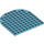 LEGO Medium azuurblauw Plaat 10 x 10 Halve Cirkel (80031)