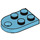 LEGO Azure moyen assiette 2 x 3 avec Arrondi Fin et Épingle Trou (3176)