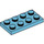 LEGO Medium azuurblauw Plaat 2 x 4 (3020)