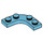 LEGO Medium Azure Plate 3 x 3 Rounded Corner (68568)