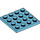 LEGO Azure moyen assiette 4 x 4 (3031)