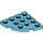 LEGO Medium Azure Plate 4 x 4 Round Corner (30565)