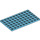 LEGO Medium Azure Plate 6 x 10 (3033)