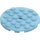 LEGO Medium Azure Plate 6 x 6 Round with Pin Hole (11213)