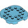 LEGO Medium Azure Plate 6 x 6 x 0.7 Round Semicircle (66789)