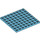 LEGO Medium Azure Plate 8 x 8 (41539 / 42534)