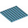 LEGO Medium Azure Plate 8 x 8 (41539 / 42534)