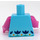 LEGO Medium Azure Poppy Minifig Torso (973 / 76382)