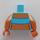 LEGO Azure moyen Princess Jasmine Torse (973 / 88585)