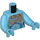 LEGO Medium azuurblauw Ronal Minifig Torso (973 / 99114)