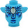 LEGO Medium Azure Ronal Minifigure Head with Ears (101728)