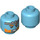 LEGO Medium azuurblauw Sandy Minifigure Hoofd (Verzonken Solid Stud) (3626 / 101328)