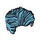 LEGO Medium azuurblauw Kort Brushed Rug Golvend Haar (23186)