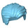 LEGO Medium azuurblauw Kort Brushed Rug Golvend Haar (23186)