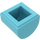 LEGO Medium azuurblauw Helling 1 x 1 Gebogen (49307)