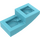 LEGO Medium azuurblauw Helling 1 x 2 Gebogen (3593 / 11477)