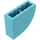 LEGO Medium azuurblauw Helling 1 x 3 x 2 Gebogen (33243)