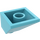 LEGO Medium azuurblauw Helling 2 x 2 (45°) Hoek (3045)