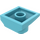 LEGO Medium azuurblauw Helling 2 x 2 Gebogen met gebogen uiteinde (47457)