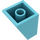 LEGO Medium azuurblauw Helling 2 x 2 x 2 (65°) met buis aan de onderzijde (3678)