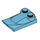LEGO Medium azuurblauw Helling 2 x 3 x 0.7 Gebogen met Vleugel (47456 / 55015)