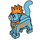 LEGO Mittleres Azure Standing Katze mit Mohawk und Sunglasses (79574)