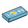 LEGO Azure moyen Tuile 1 x 2 avec Battery avec rainure (3069 / 101704)