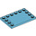 LEGO Medium Azure Tile 4 x 6 with Studs on 3 Edges (6180)