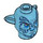 LEGO Mittleres Azure Tonowari Minifigure Kopf mit Ohren (101711)