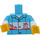 LEGO Mittleres Azure Tropical Joker Minifig Torso (973 / 16360)