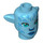 LEGO Medium Azure Tsireya Minifigure Head with Ears (101705)