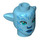 LEGO Mittleres Azure Tsireya Minifigure Kopf mit Ohren (101705)