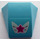 LEGO Medium Azure Wedge Curved 3 x 4 Triple with Butterfly Sticker (64225)