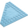 LEGO Medium Azure Wedge Plate 10 x 10 without Corner without Studs in Center (92584)