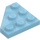 LEGO Medium Azure Wedge Plate 3 x 3 Corner (2450)