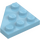 LEGO Medium Azure Wedge Plate 3 x 3 Corner (2450)