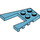 LEGO Mittleres Azure Keil Platte 4 x 4 mit 2 x 2 Ausgeschnitten (41822 / 43719)
