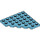 LEGO Medium Azure Wedge Plate 6 x 6 Corner (6106)