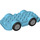LEGO Azure moyen Wheelbase avec Flywheel 4 x 8 (65567)