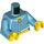 LEGO Azzurro medio Donna - Azzurro medio Superiore Minifigure Busto (973 / 76382)